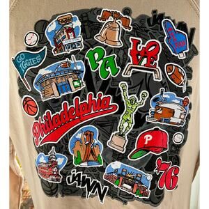 🆕PHILLY | Hooded Graffiti Sweatshirt | Large